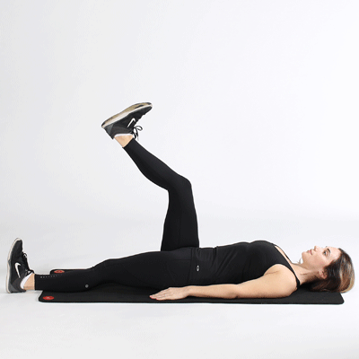 Lying hamstring stretch II